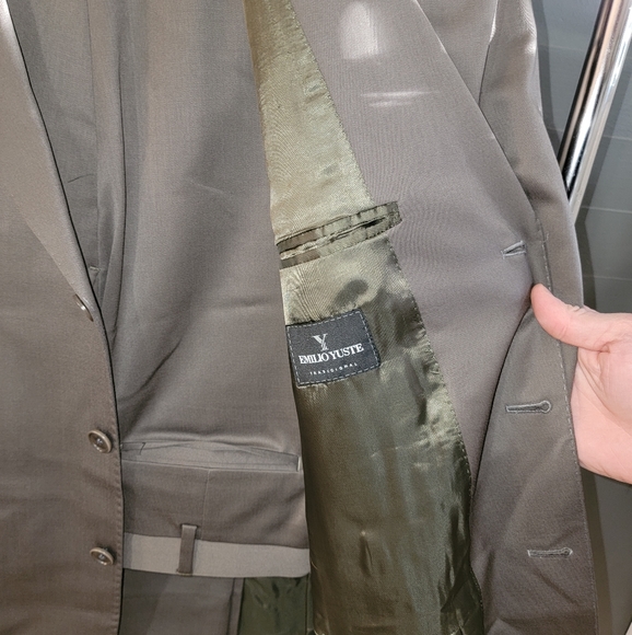 Emilio Yuste Super 140's Wool Riverina Suit Jacket and Pants - Picture 2 of 9